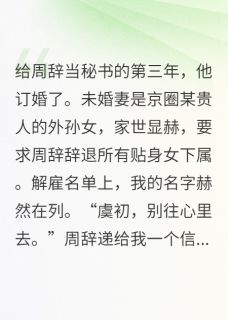 《给周辞当秘书的第三年，他订婚了》完整版在线阅读（主角周谨之周辞周珂）